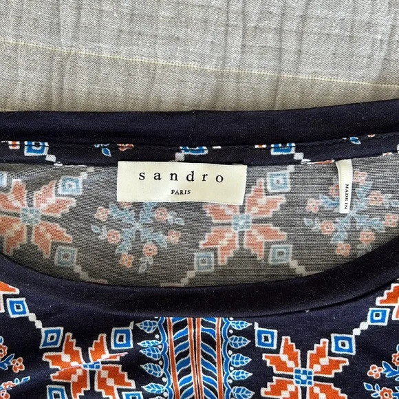 Sandro Patterned Top - Picture 3 of 5